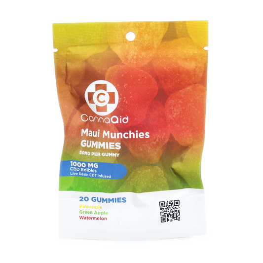 CANNAAID CBD 1000MG GUMMIES - MAUI MUNCHIES
