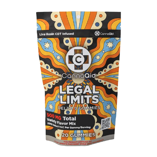 CANNAAID D9 THC 500 MG GUMMIES - MIX FLAVORS