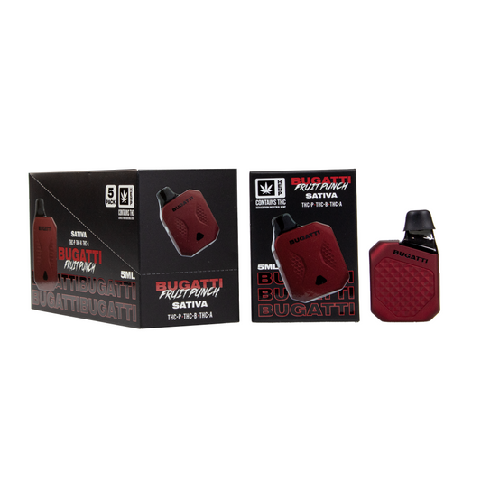 BUGATTI THCP/THCB/THCA  5ML DISPOSABLE SATIVA - FRUIT PUNCH