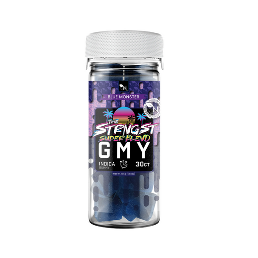 AGFN THE STRONGEST SUPER BLEND GMY GUMMIES INDICA - BLUE MONSTER