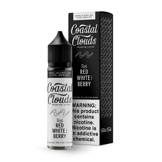 COASTAL CLOUDS 60ML JUICE 3MG  -  ICED RED WHITE BERRY