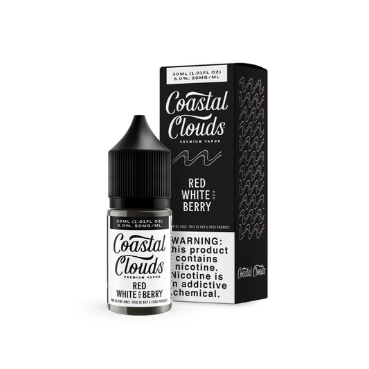 COASTAL CLOUDS 30ML SALT NIC JUICE 35MG - RED WHITE BERRY