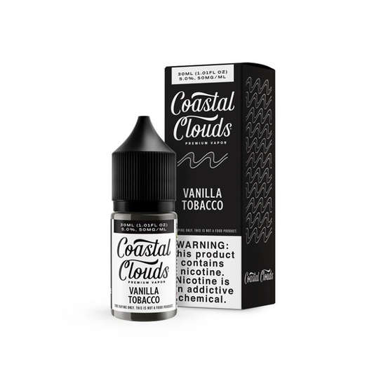 COASTAL CLOUDS 30ML SALT NIC JUICE 50MG - VANILLA TOBACCO