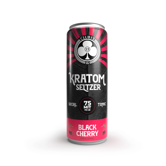 CLUB 13 12OZ KRATOM SELTZER - BLACK CHERRY