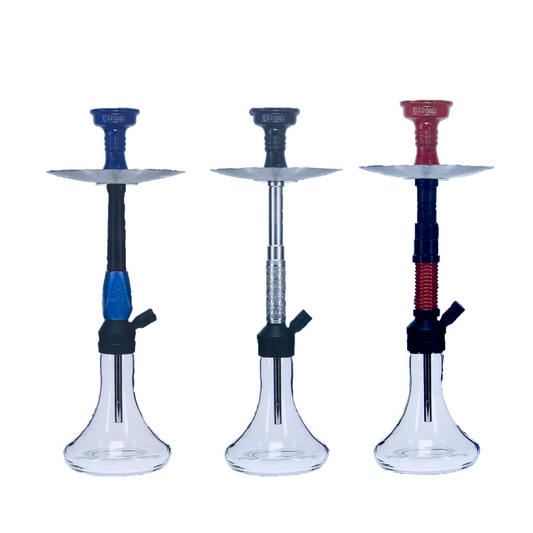 MYA ORO 1A CLEAR GLASS HOOKAH - ASSORTED COLORS