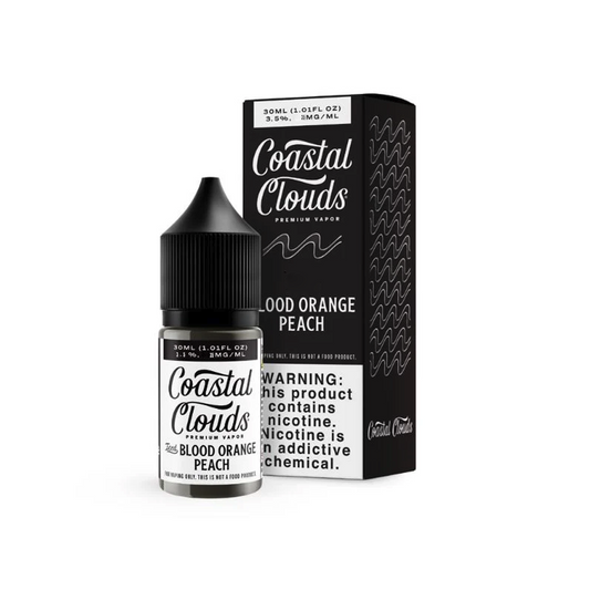 COASTAL CLOUDS 30ML SALT NIC JUICE 35MG -BLOOD ORANGE PEACH