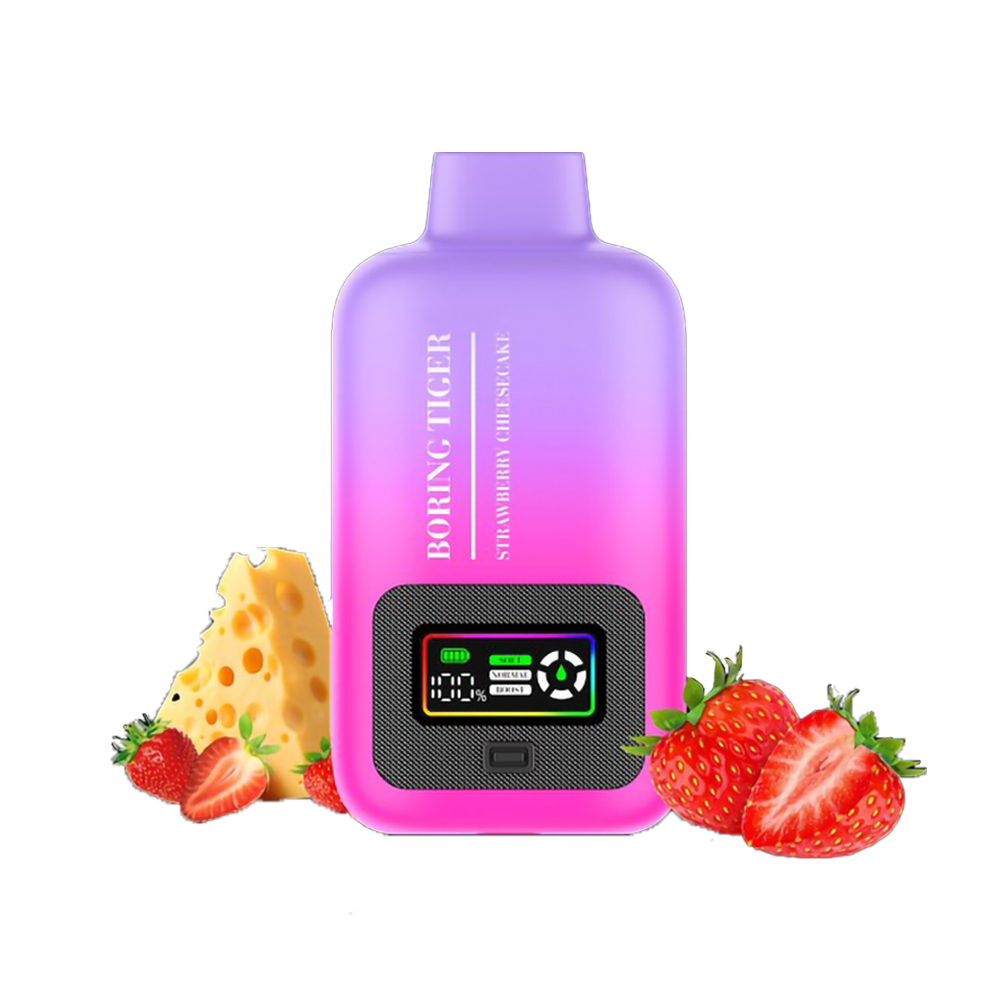 BORING TIGER 5% 25000PUFF DISPOSABLE - STRAW CHEESECAKE