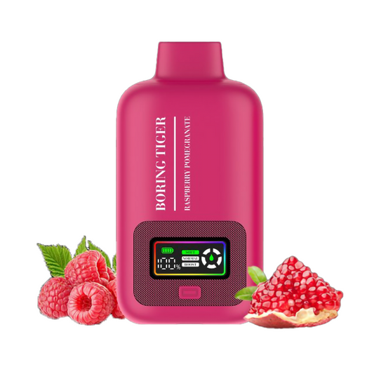 BORING TIGER 5% 25000PUFF DISPOSABLE - RASP POMEGRANATE