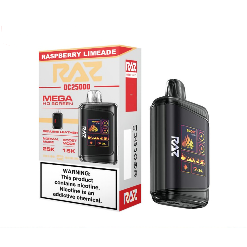 RAZ 5% 25000PUFF DISPOSABLE - RASP LIMEADE
