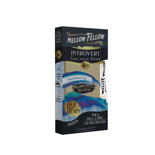 MELLOW FELLOW CHARGED BLEND 4ML DISPOSABLE INDICA - BLUEBERRY OG