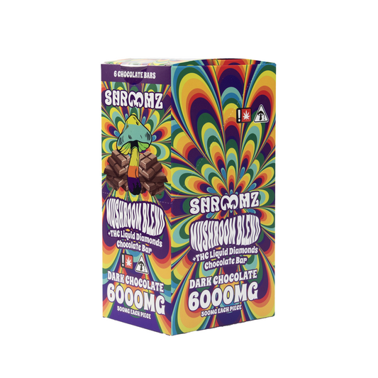 SHROOMZ MUSHROOM THC 6000MG CHOCOLATE BAR - DARK CHOCOLATE