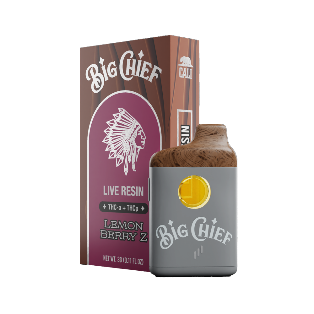 BIG CHIEF THCA /THCP 3G DISPOSABLE - LEMON BERRY Z