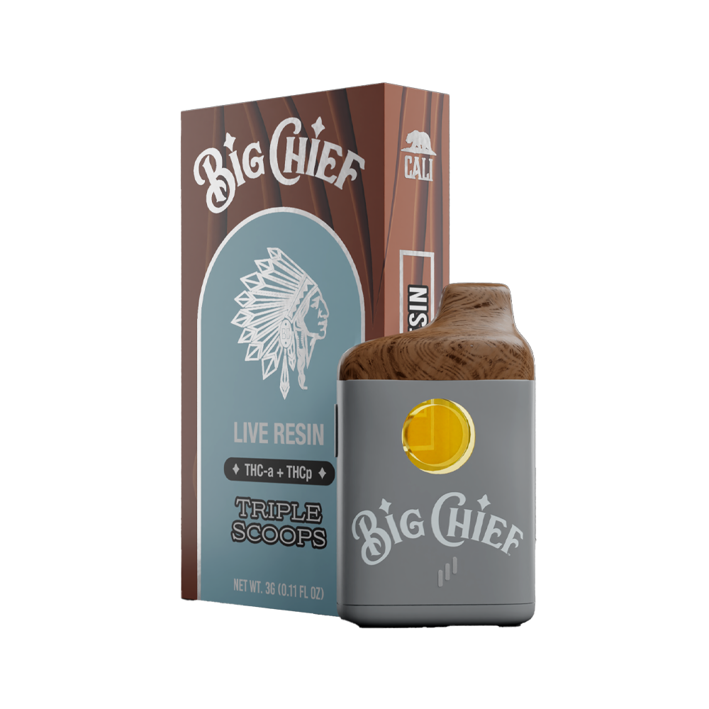 BIG CHIEF THCA /THCP 3G DISPOSABLE - TRIPPLE SCOOPS