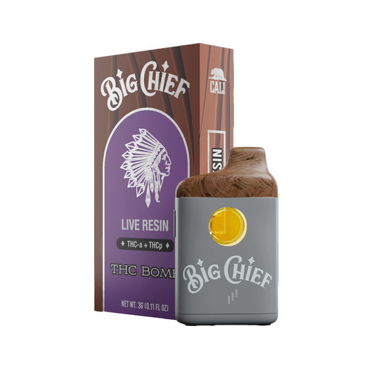 BIG CHIEF THCA /THCP 3G DISPOSABLE - THC BOMB