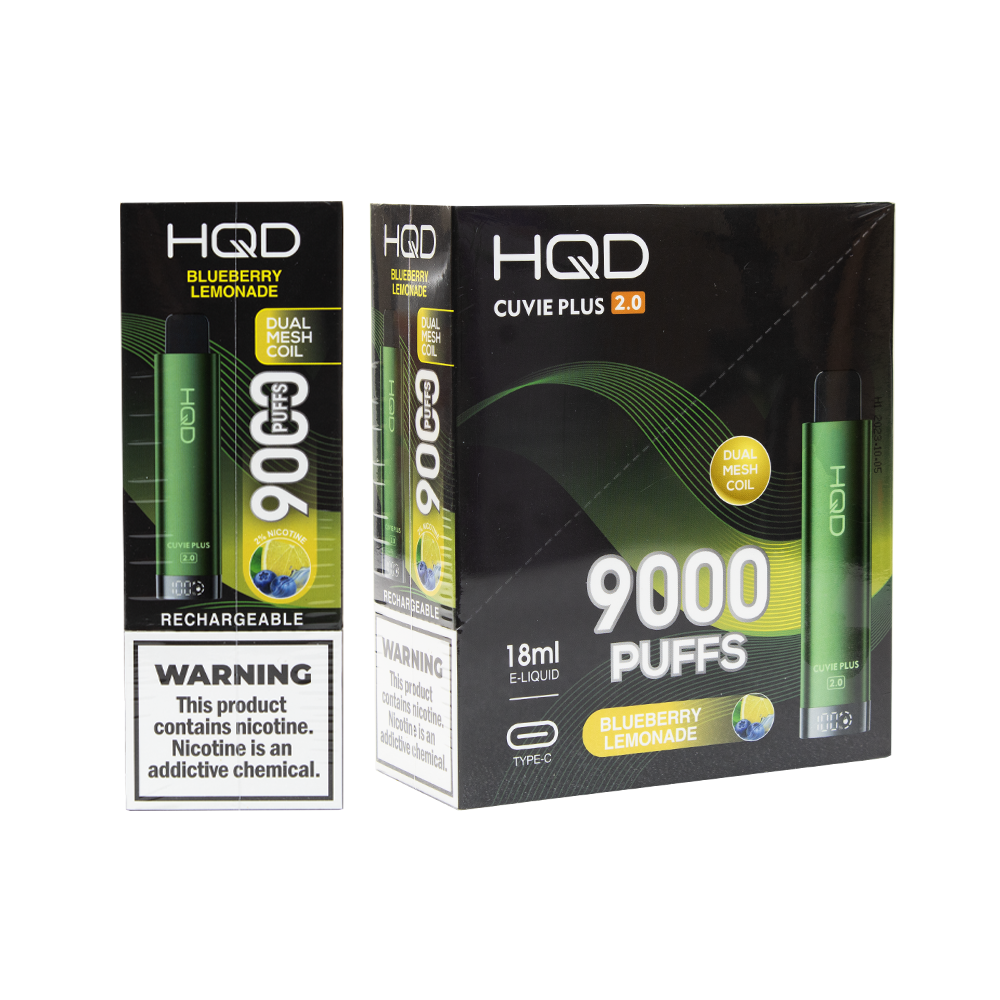 HQD CUVIE PLUS 2.0 2% DISPOSABLE - BLUEBERRY LEMONADE