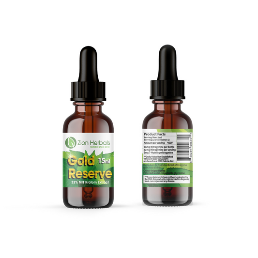 ZION 15ML GOLD RESERVE 33%  KRATOM