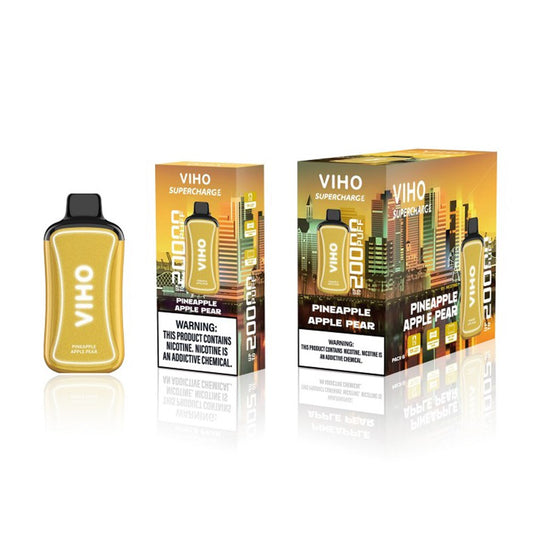 VIHO SUPERCHARGE 5% NIC 20000PUFFS DISPOSABLE - PINEAPPLE APPLE PEAR
