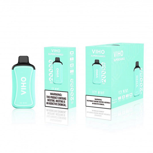 VIHO SUPERCHARGE 5% NIC 20000PUFFS DISPOSABLE - ICY MINT
