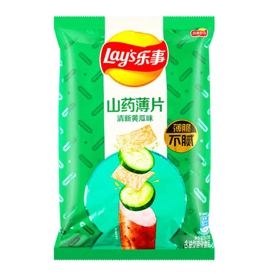 LAY'S THIN CUT SWEET POTATO 80G CHIPS - FRESH CUCUMBER