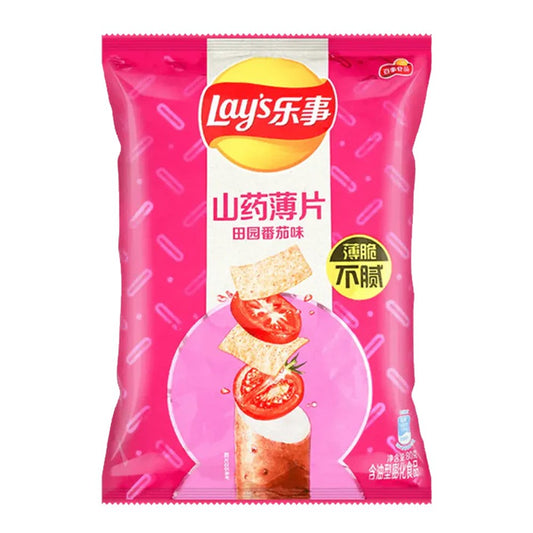LAY'S THIN CUT SWEET POTATO 80G CHIPS- GARDEN TOMATO