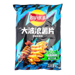 LAY'S BIG WAVE 70G CHIPS  - SIZZLING SQUID