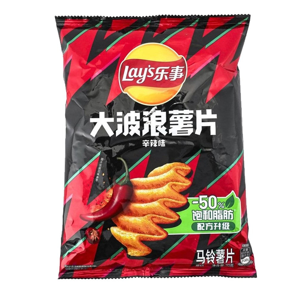 LAY'S BIG WAVE 70G CHIPS  -SPICY