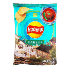 LAY'S BIG WAVE  SPRING LIMITED CHIPS  - BRAISED LOIN HEAD
