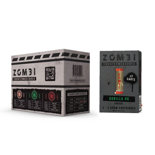 ZOMBI COUNTERMEASURE TRIPLE CARTRIDGE - GORILLA OGXRASP. KUSHXDARK STAR