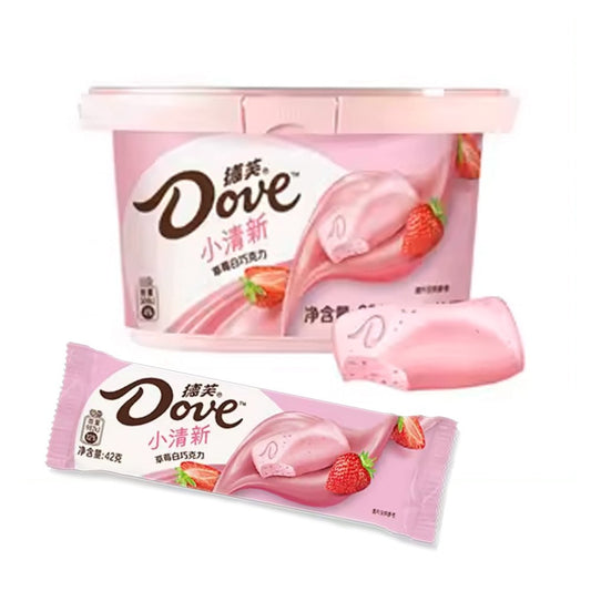 DOVE TUB CHOCOLATE - STRAW WHITE CHOCOLATE