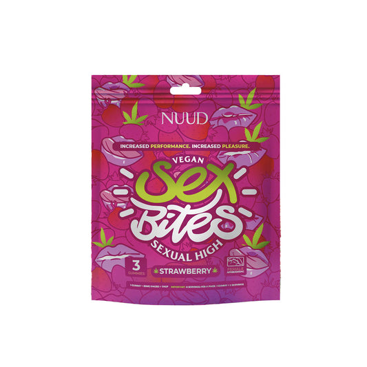 NUUD BITES MALE SEXUAL GUMMIES - STRAWBERRY
