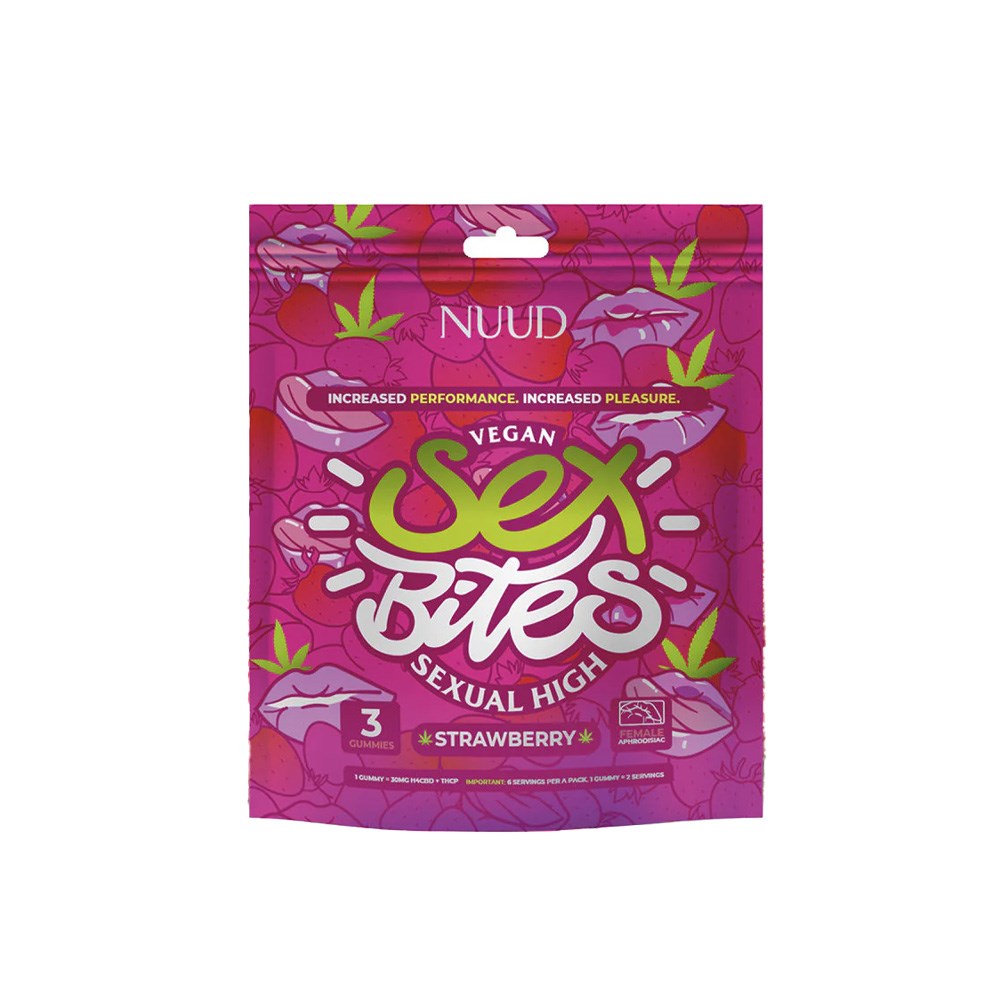 NUUD BITES WOMEN SEXUAL GUMMIES - CHERRY