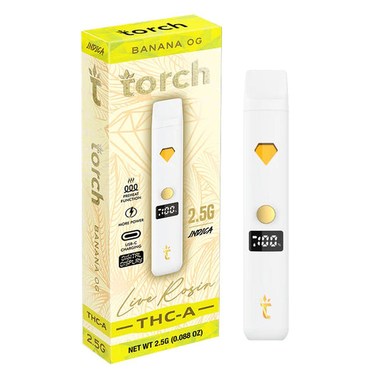 TORCH LIVE ROSIN THCA 2.5G INDICA - BANANA OG