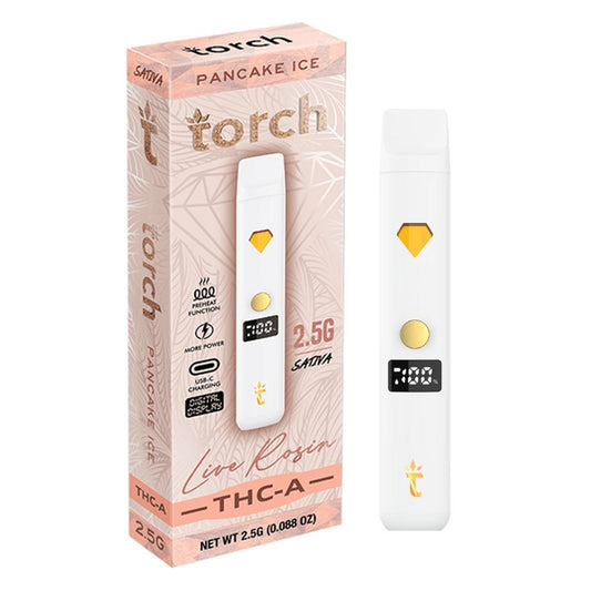TORCH LIVE ROSIN THCA 2.5G SATIVA - PANCAKE ICE