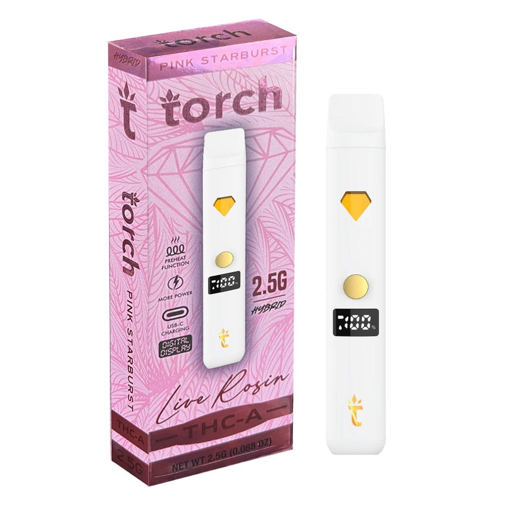 TORCH LIVE ROSIN THCA 2.5G SATIVA - PINK STARBURST