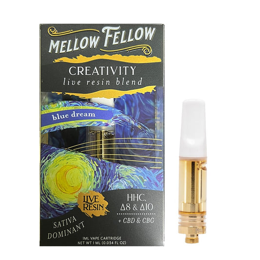 MELLOW FELLOW LIVE RESIN CREATIVITY BLEND 1ML CARTRIDGE - BLUE DREAM