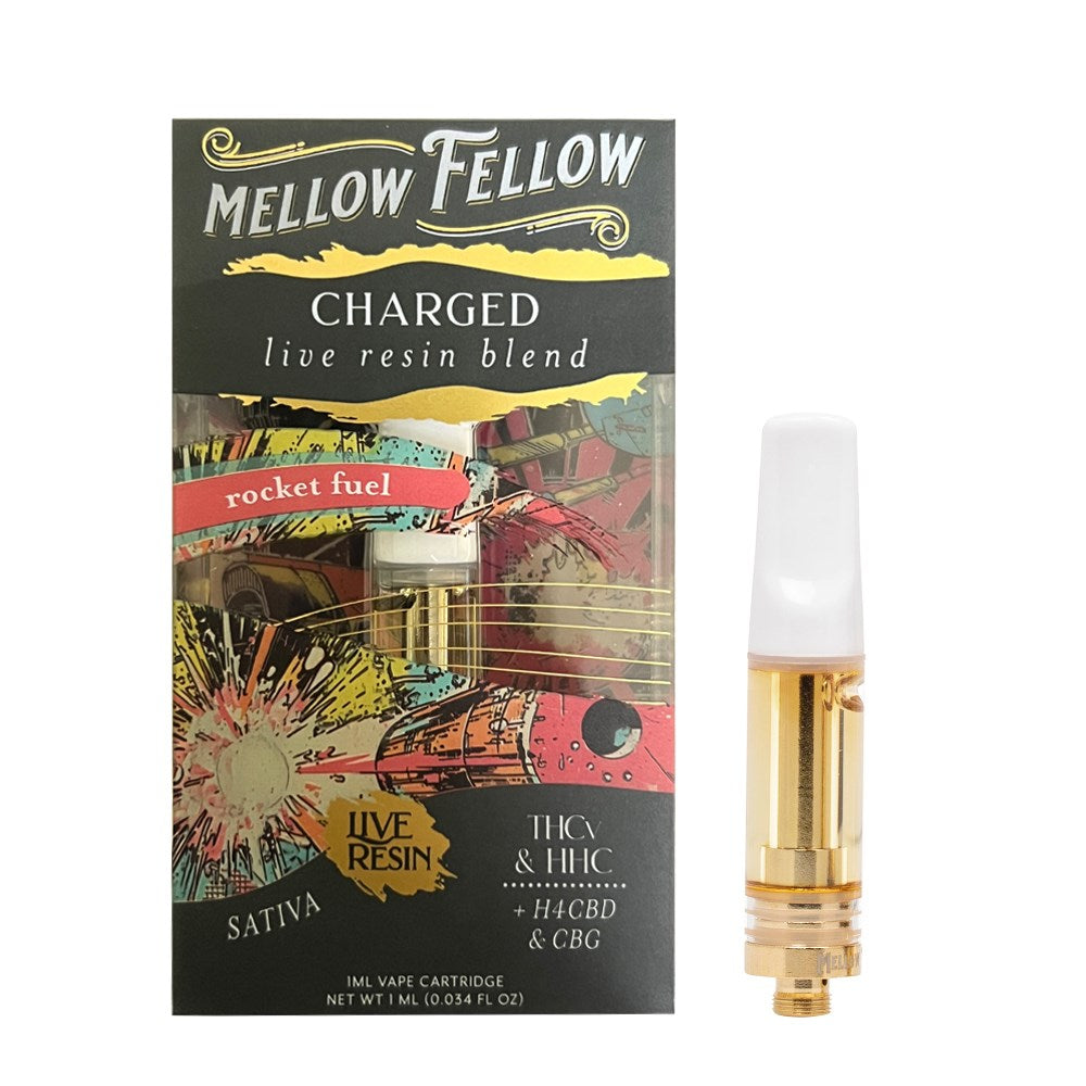 MELLOW FELLOW LIVE RESIN CHARGED BLEND 1ML CARTRIDGE - ROCKET FUEL