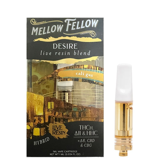 MELLOW FELLOW LIVE RESIN DESIRE BLEND 1ML CARTRIDGE - CALI GAS