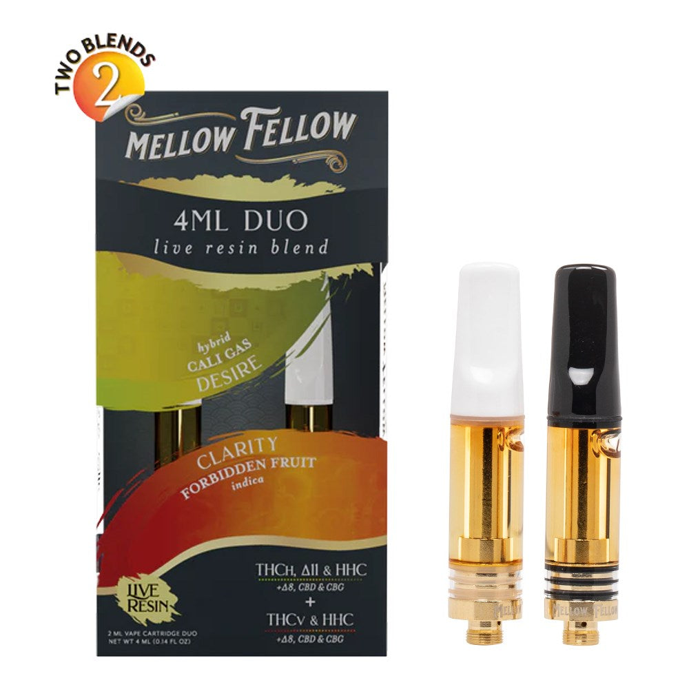 MELLOW FELLOW LIVE RESIN DUO 4ML CARTRIDGE- CALI GAS/FORBIDDEN FRUIT