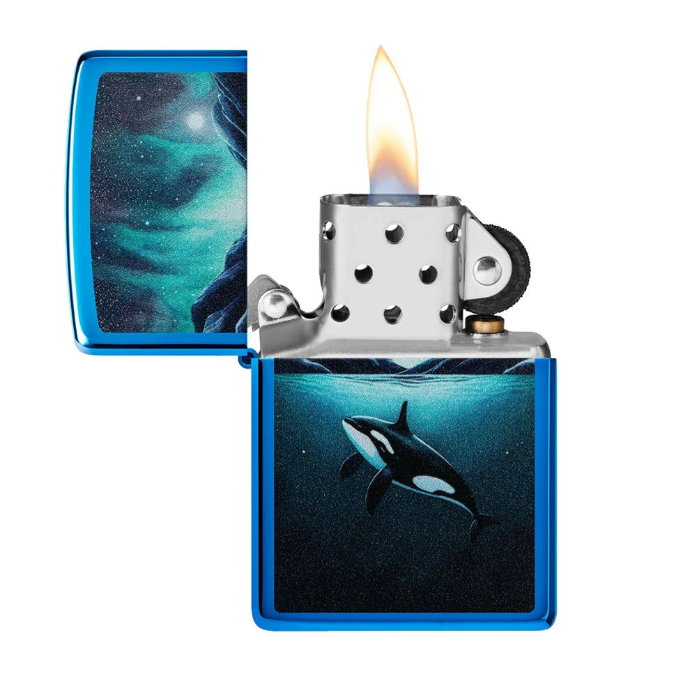 ZIPPO 20446 WHALE DESIGN LIGHTER
