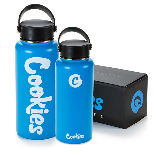 COOKIES ALUMINUM HOT/COLD 32 OZ WATER BOTTLE - BLUE