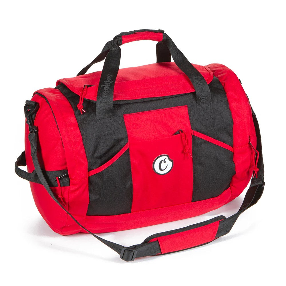 COOKIES CYCLONE SMELL PROOF  DUFFLE BAG - RED