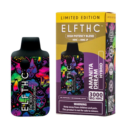 ELF THCA 3000MG DISPOSABLE  HYBRID - AMANITA DREAM