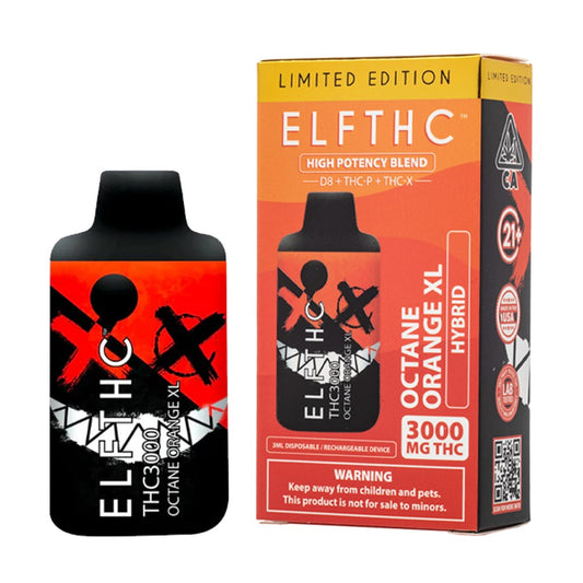 ELF THCA 3000MG DISPOSABLE  HYBRID - OCTANE ORANGE XL