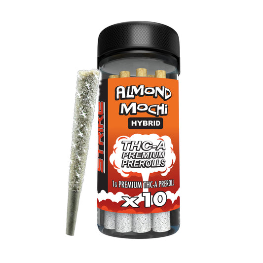 STRIKE 10CT JAR 1G PRE ROLL  HYBRID- ALMOND MOCHI