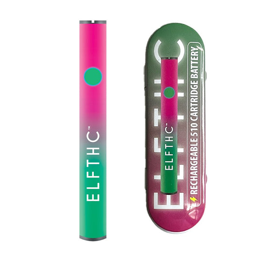 ELF THC 510 CARTRIDGE  BATTERY  - GREEN/PINK