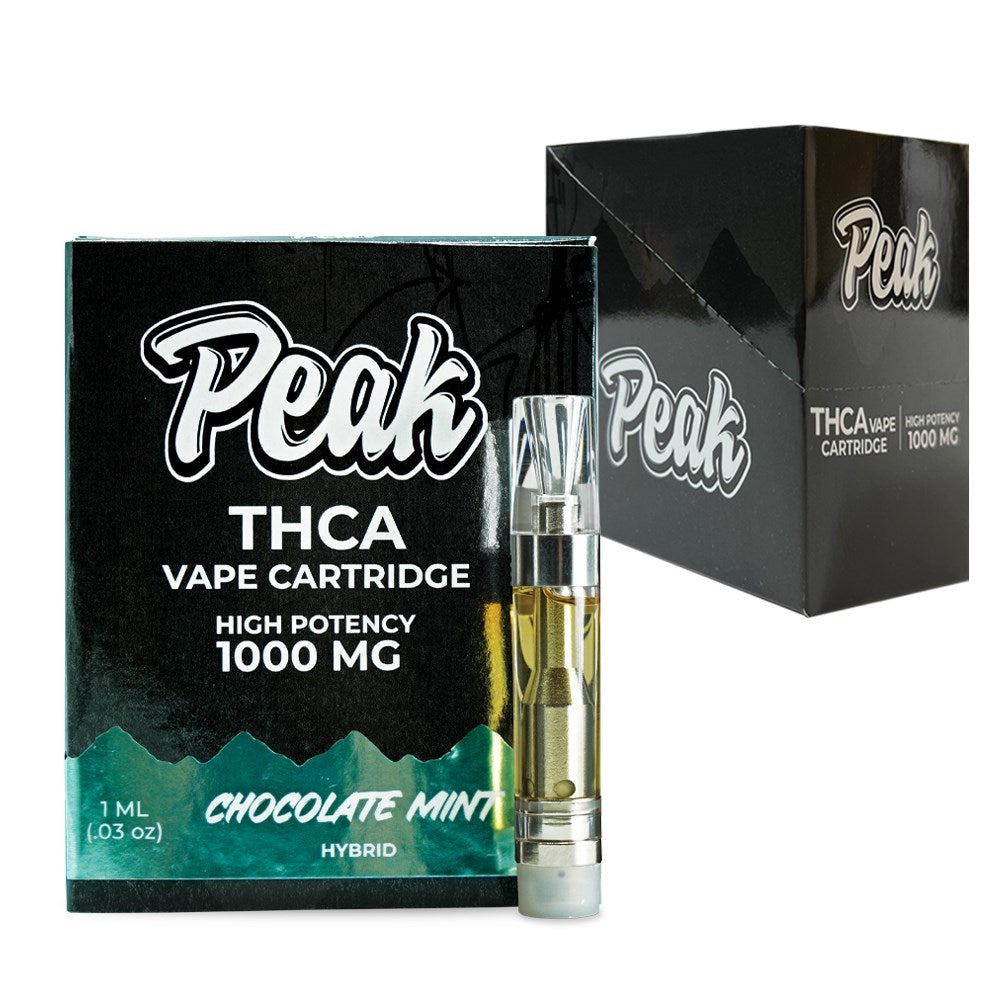 PEAK THCA 1ML VAPE CARTRIDGE HYBRID  - CHOCOLATE MINT