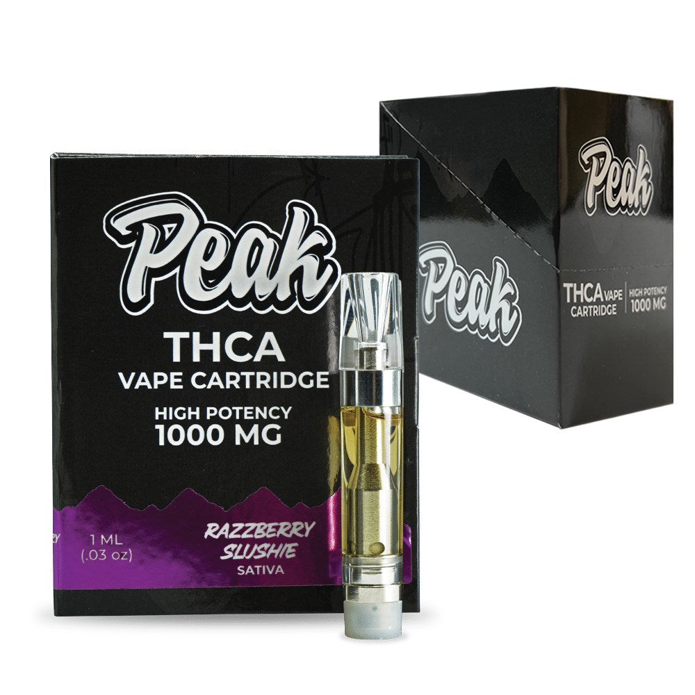 PEAK THCA 1ML VAPE CARTRIDGE SATIVA - RAZZBERRY SLUSHIE