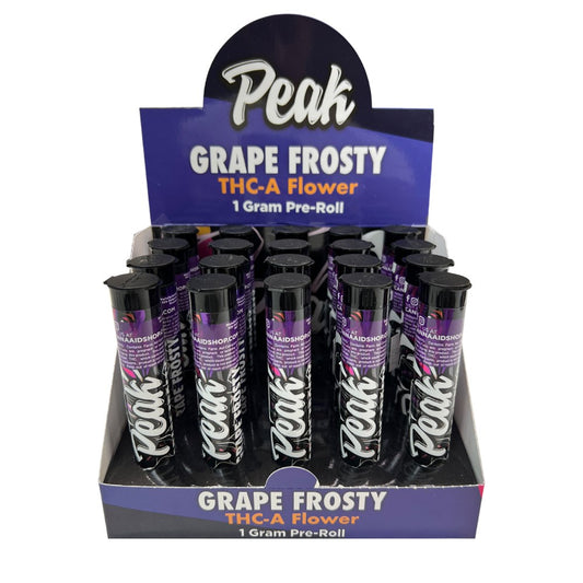 PEAK THCA 1ML PREROLL HYBRID - GRAPE FROSTY