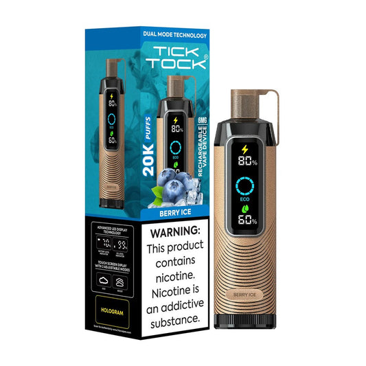 TICKTOCK 5% NIC 20K PUFFS  DISPOSABLE - BERRY ICE