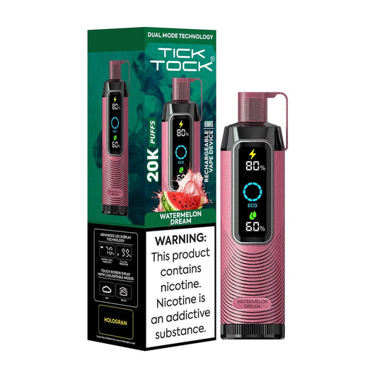 TICKTOCK 5% NIC 20K PUFFS  DISPOSABLE - WATERMELON DREAM